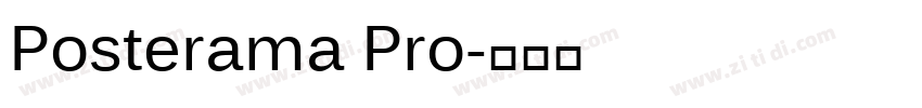 Posterama Pro字体转换